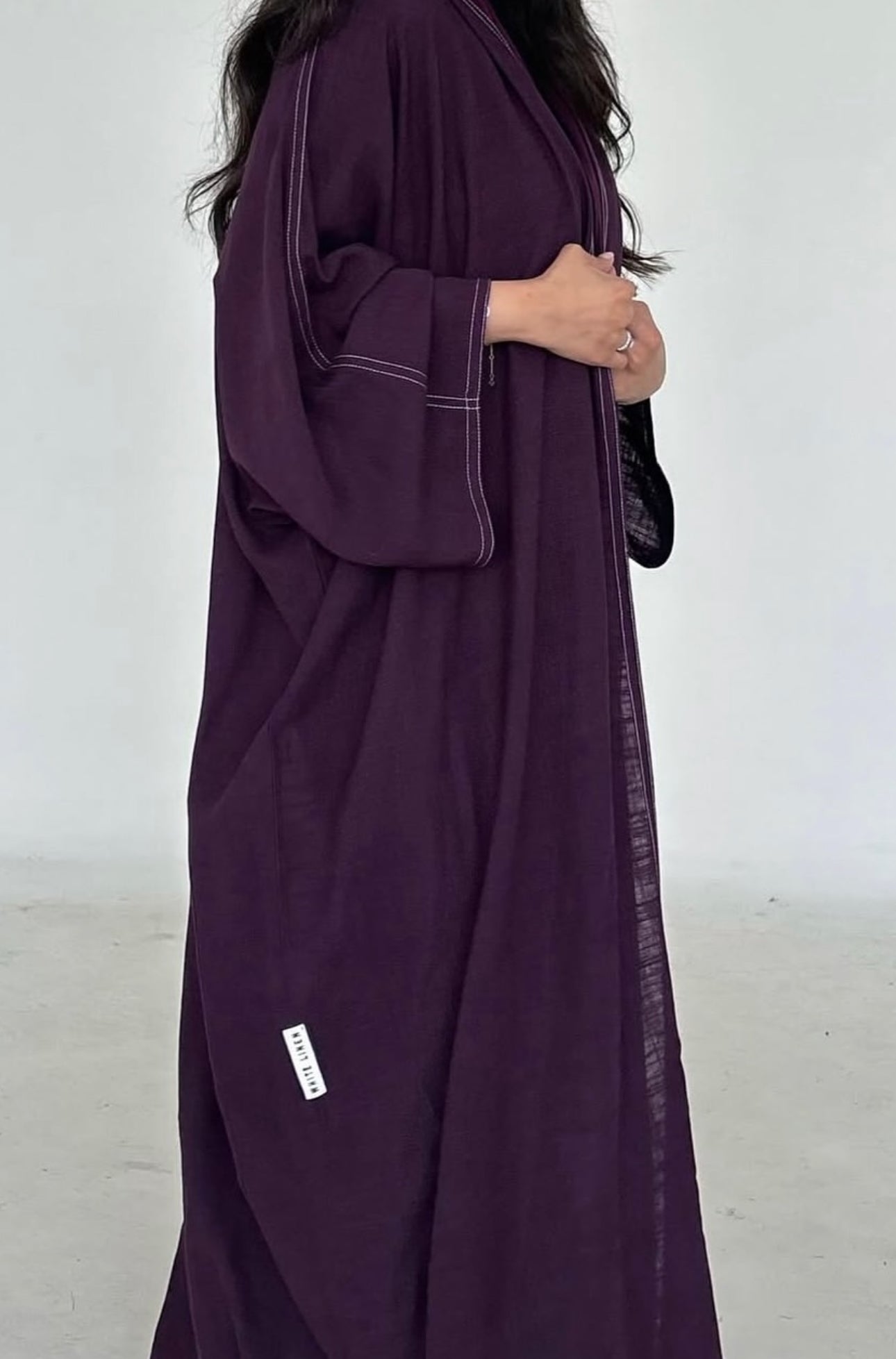 Purple Summer Abaya with shawl