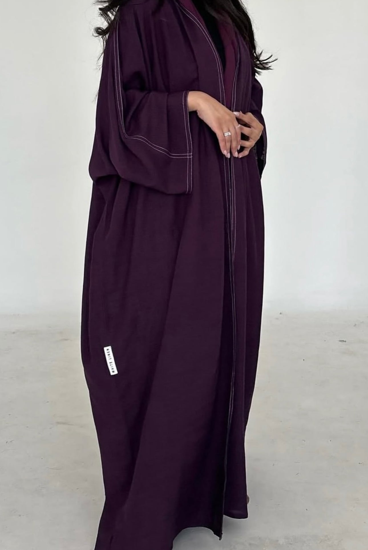 Purple Summer Abaya with shawl
