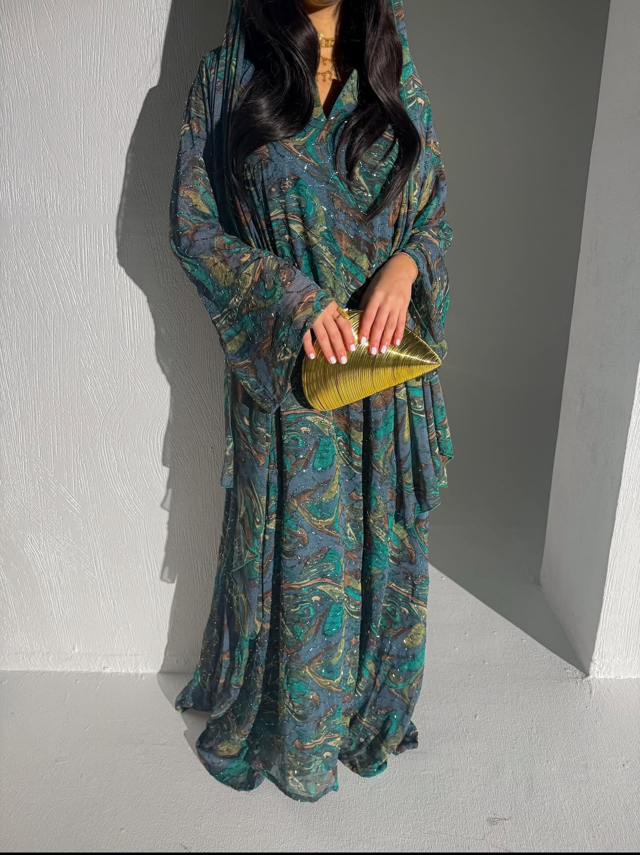Marbling Makhwir with Shawl