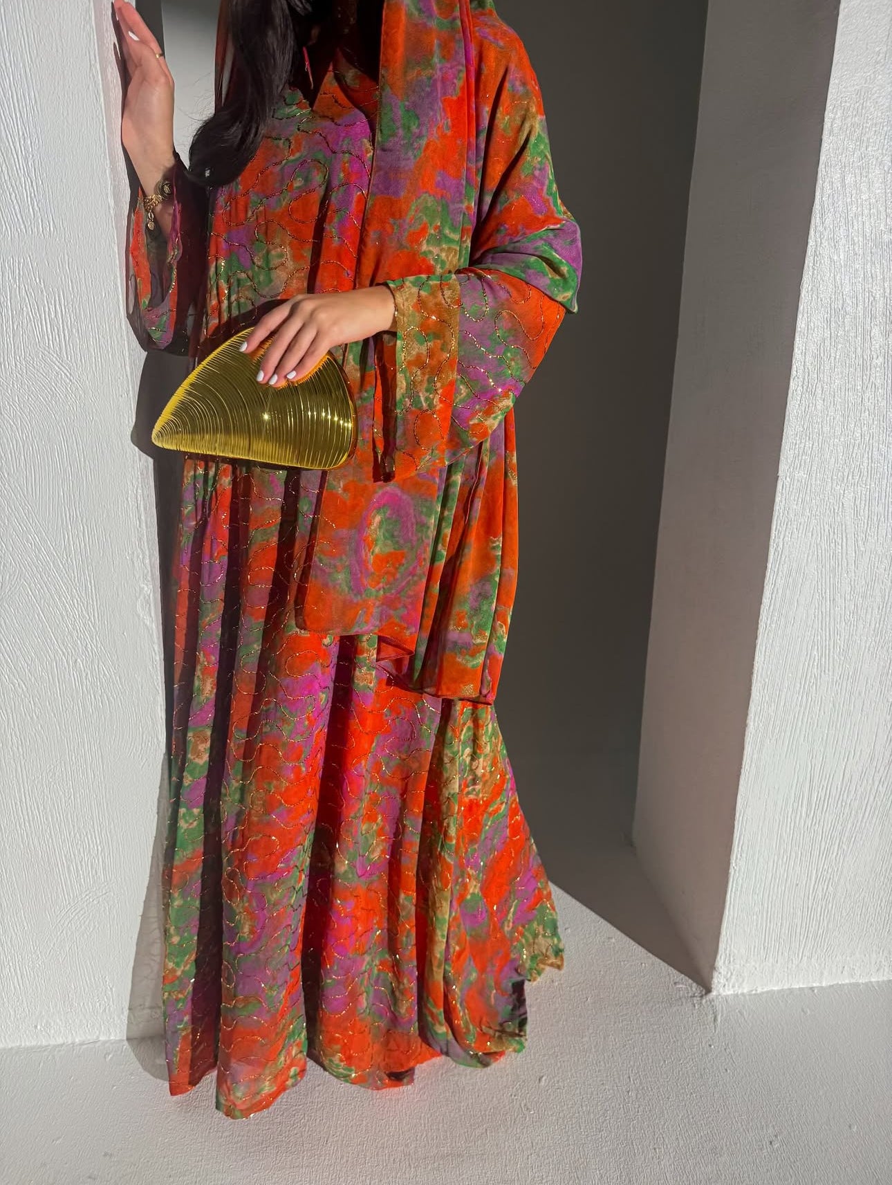 Marbling Makhwir with Shawl