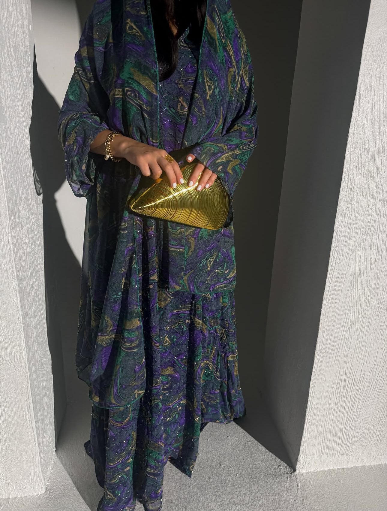 Marbling Makhwir with Shawl