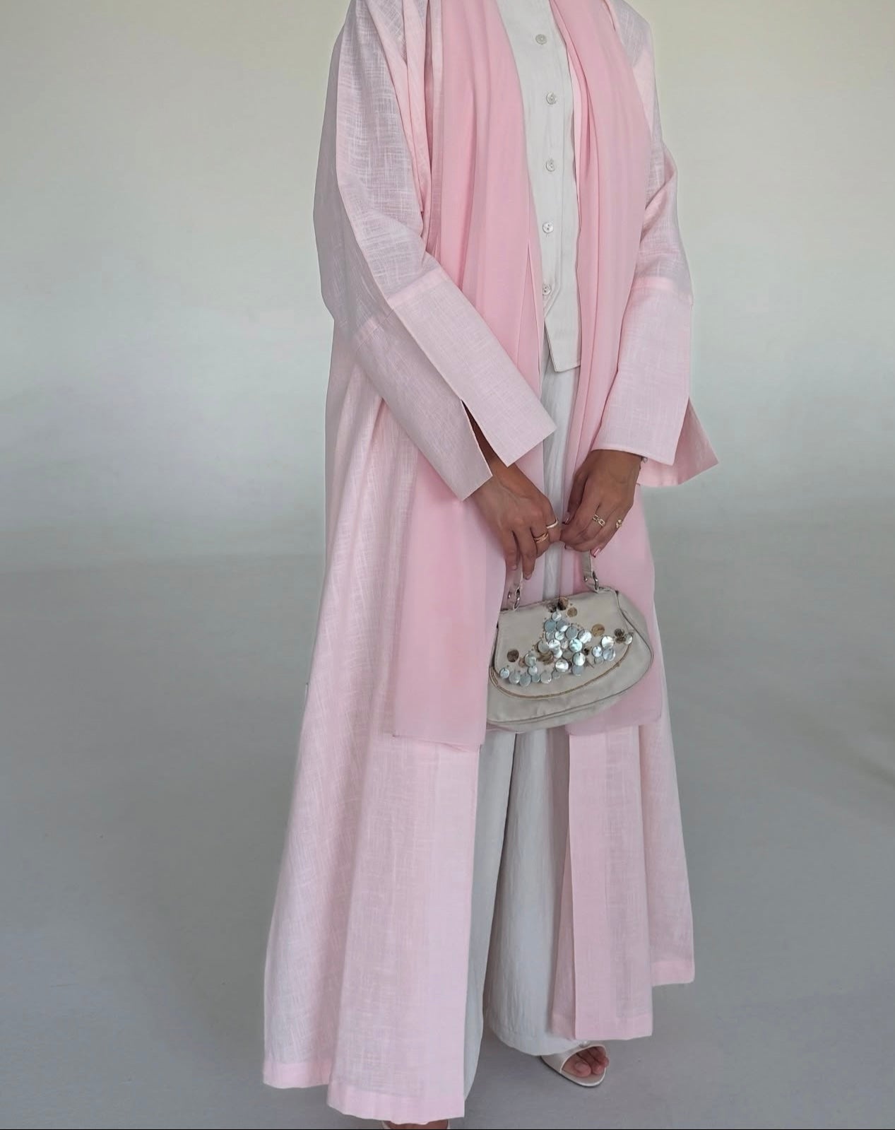 Linen Abaya with Shawl